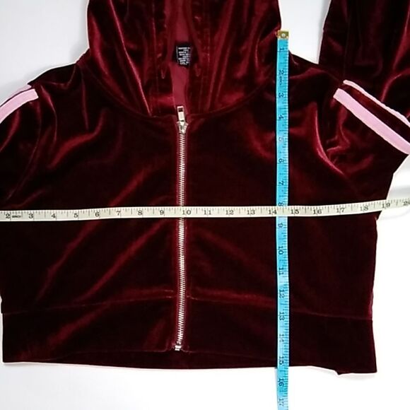 Rue21 Junior Belvet Burgundy And Pink Size XS Sweater - Picture 8 of 9